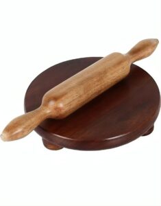 Wooden Rolling Board & Pin Set (Natural Finish)