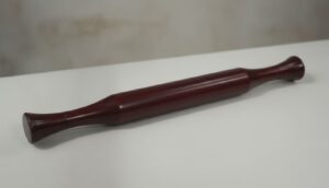 Classic Dark Wood Rolling Pin – Heavy Duty