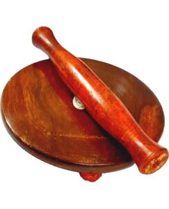 Polished Sheesham Wood Chakla Belan Set