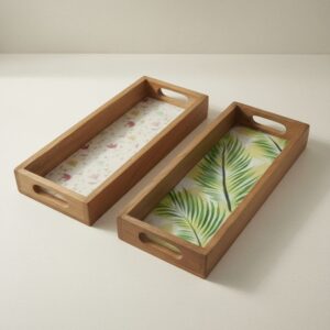 Twin-Compartment Serving Tray