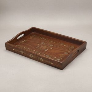 Rectangular Wooden Embossed Tray