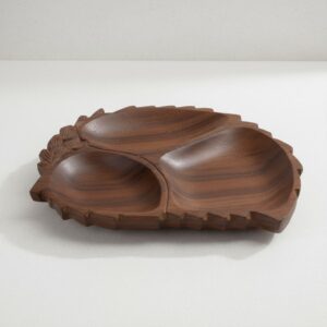 Dark Double-Leaf Decorative Dry Fruit Tray