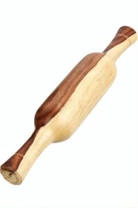 Two-Tone Wooden Rolling Pin – Handmade