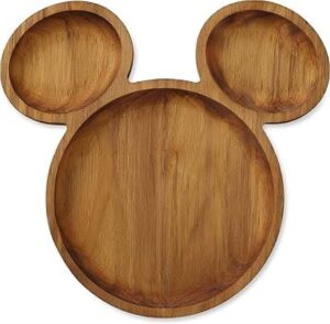 Cartoon Shape Wooden Kids Plate (Mickey Design)