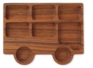 Wooden Compartment Serving Tray (Bus Design)