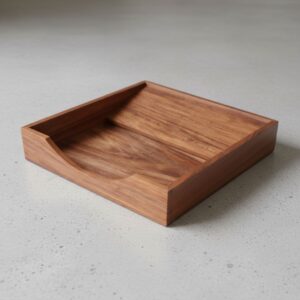Rectangular Deep Wooden Drawer-Style Tray