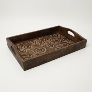 Dark Finish Pattern Tray