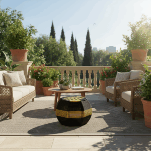 Outdoor Bamboo Coffee Table
