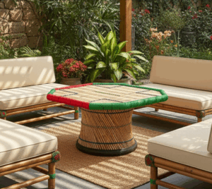 Eco-Friendly Bamboo Mudda Table
