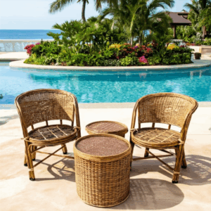 Eco-Friendly Wicker Patio Set
