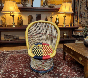 Colorful Bamboo Mudhha Chairs