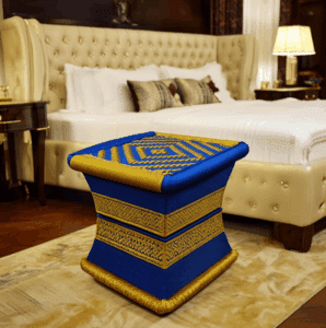 Square Bamboo End Table